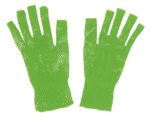 あみあみ手袋（2個組） 黄緑